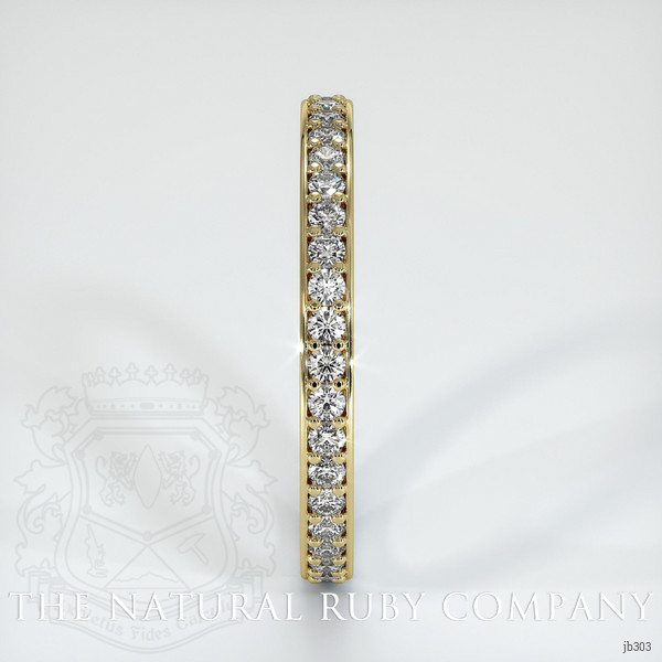 18K Yellow Gold Diamond Eternity Wedding Band