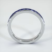 Platinum 950 Blue Sapphire Eternity Wedding Band Image
