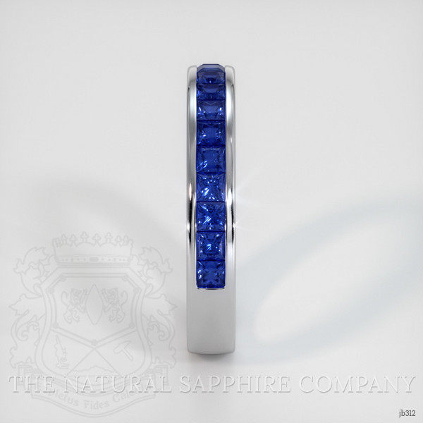 18K White Gold Blue Sapphire Channel Wedding Band