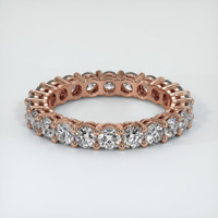 14K Rose Gold Diamond Eternity Wedding Band Video