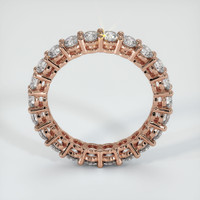 14K Rose Gold Diamond Eternity Wedding Band Image