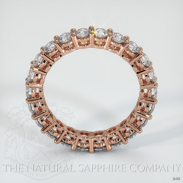 14K Rose Gold Diamond Eternity Wedding Band