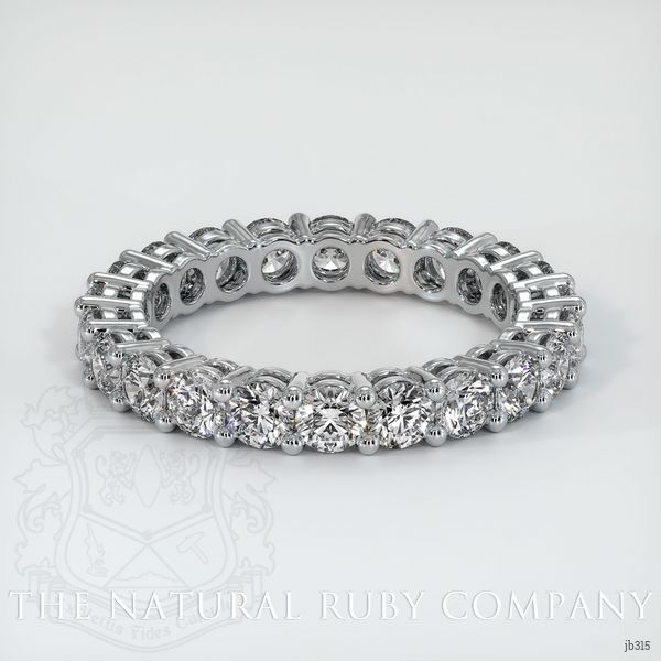 14K White Gold Diamond Eternity Wedding Band