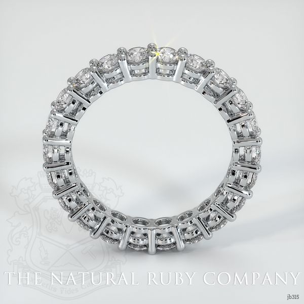 14K White Gold Diamond Eternity Wedding Band