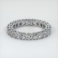 18K White Gold Diamond Eternity Wedding Band Video