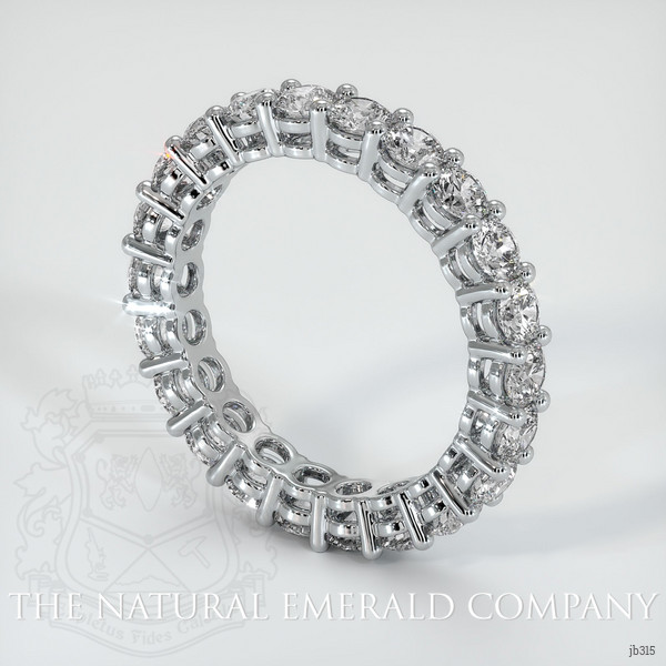 18K White Gold Diamond Eternity Wedding Band