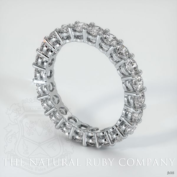 18K White Gold Diamond Eternity Wedding Band
