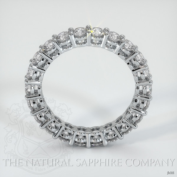18K White Gold Diamond Eternity Wedding Band