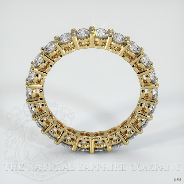 14K Yellow Gold Diamond Eternity Wedding Band