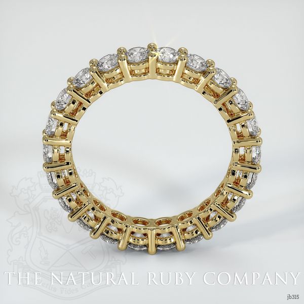 14K Yellow Gold Diamond Eternity Wedding Band