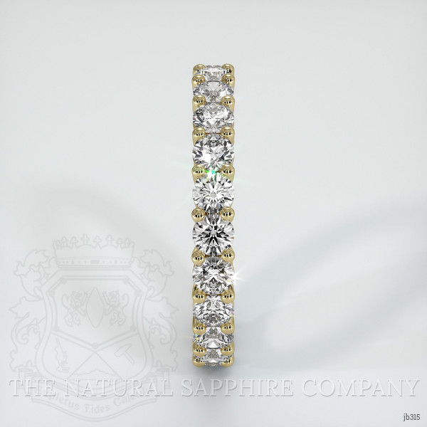 14K Yellow Gold Diamond Eternity Wedding Band