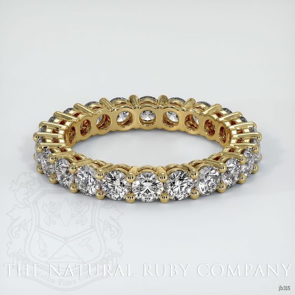 18K Yellow Gold Diamond Eternity Wedding Band