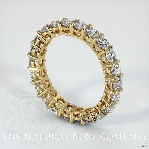 18K Yellow Gold Diamond Eternity Wedding Band