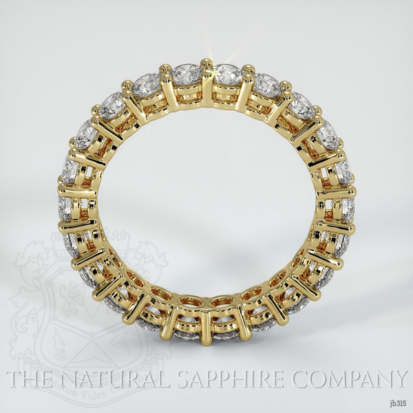18K Yellow Gold Diamond Eternity Wedding Band