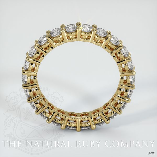 18K Yellow Gold Diamond Eternity Wedding Band