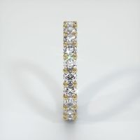 18K Yellow Gold Diamond Eternity Wedding Band Image