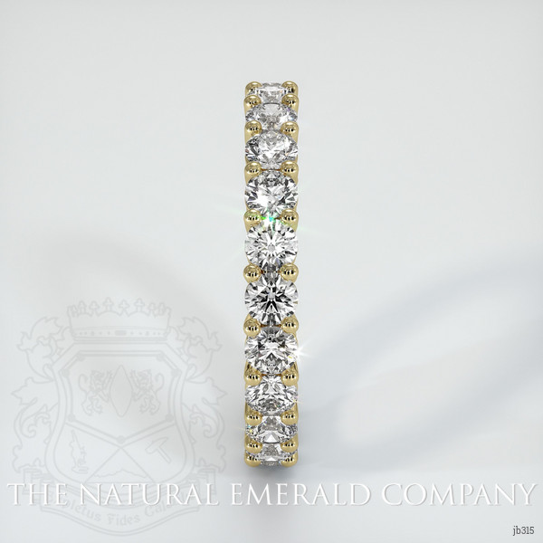 18K Yellow Gold Diamond Eternity Wedding Band