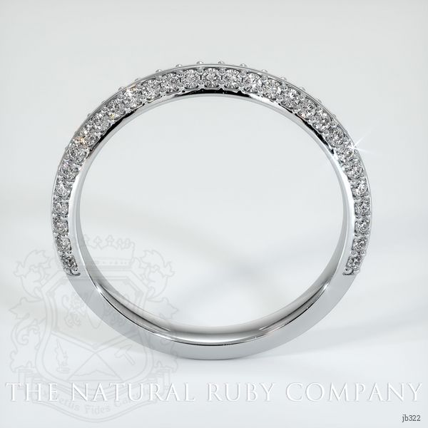 Platinum 950 Diamond Antique Style Wedding Band