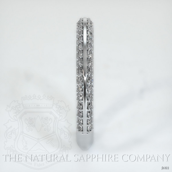 18K White Gold Diamond Pave Wedding Band