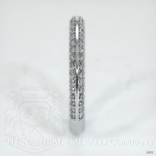 18K White Gold Diamond Antique Style Wedding Band