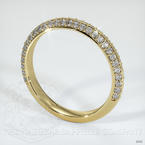 14K Yellow Gold Diamond Pave Wedding Band
