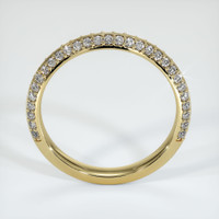 14K Yellow Gold Diamond Pave Wedding Band Image