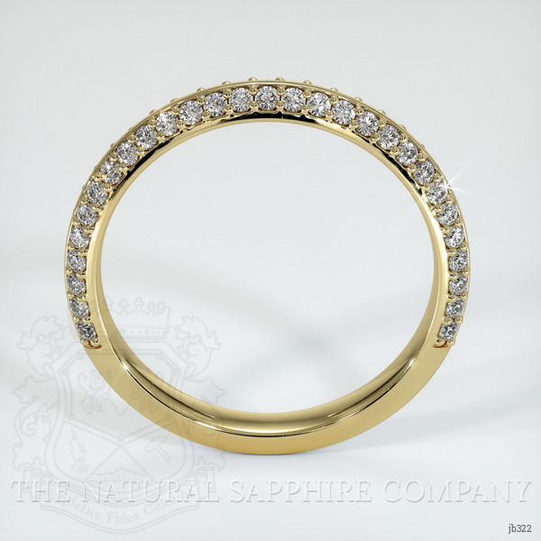 14K Yellow Gold Diamond Pave Wedding Band