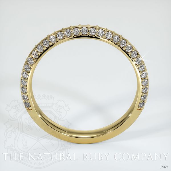 18K Yellow Gold Diamond Pave Wedding Band