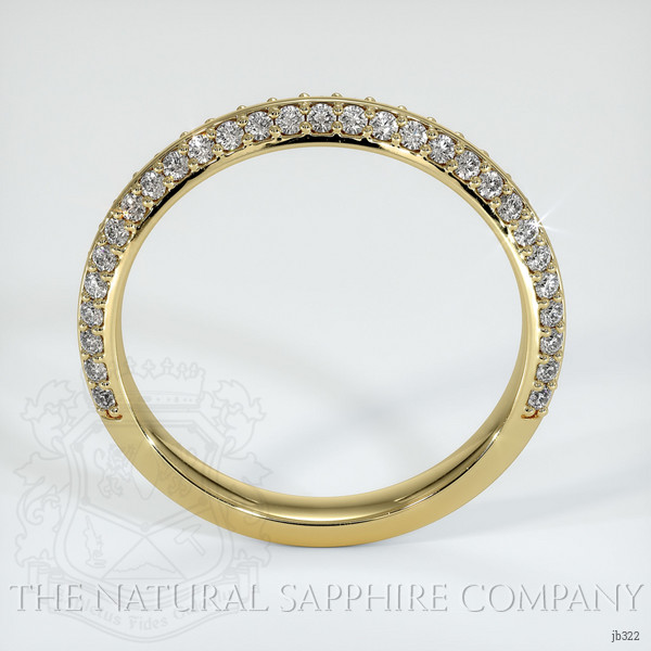 18K Yellow Gold Diamond Pave Wedding Band