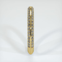 18K Yellow Gold Diamond Pave Wedding Band Image