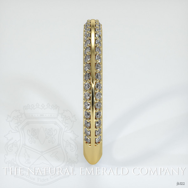 18K Yellow Gold Diamond Pave Wedding Band
