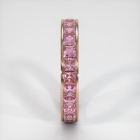 14K Rose Gold Pink Sapphire Eternity Wedding Band Image