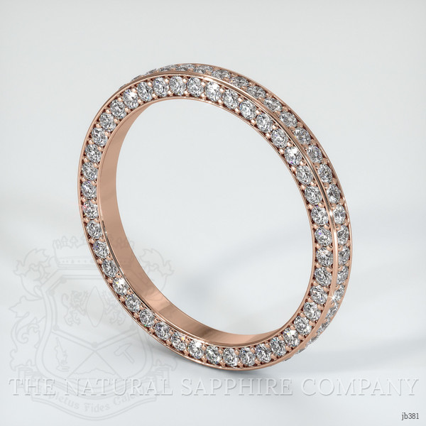 14K Rose Gold Diamond Eternity Wedding Band