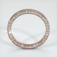 14K Rose Gold Eternity Wedding Band Image