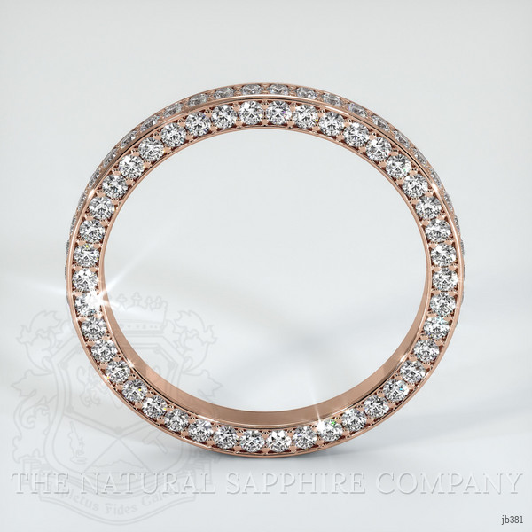 14K Rose Gold Diamond Eternity Wedding Band