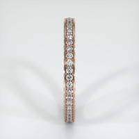 14K Rose Gold Eternity Wedding Band Image