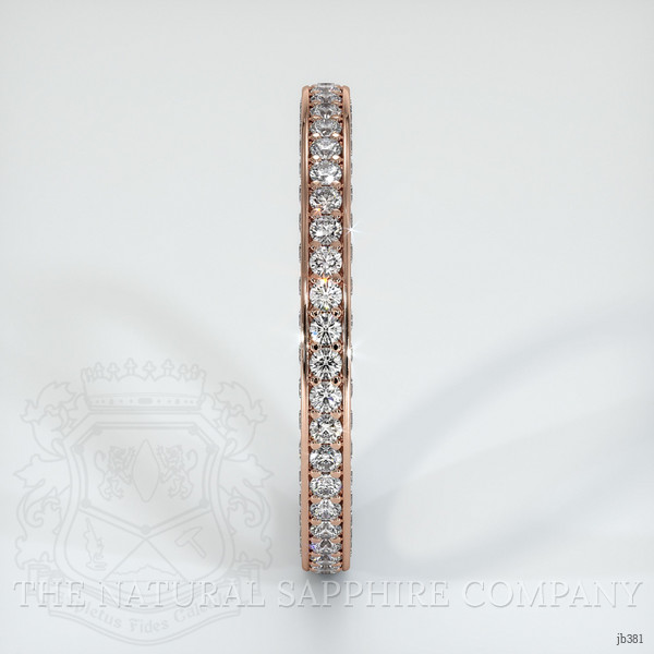 14K Rose Gold Diamond Eternity Wedding Band