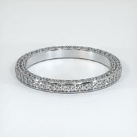 14K White Gold Diamond Eternity Wedding Band Video