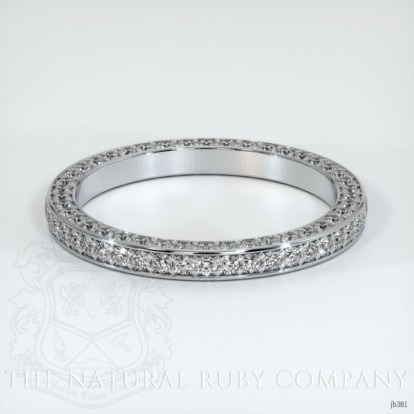14K White Gold Diamond Eternity Wedding Band