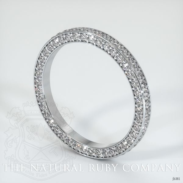 14K White Gold Diamond Eternity Wedding Band