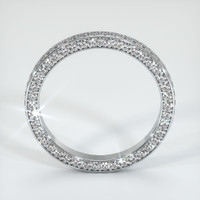 14K White Gold Diamond Eternity Wedding Band Image