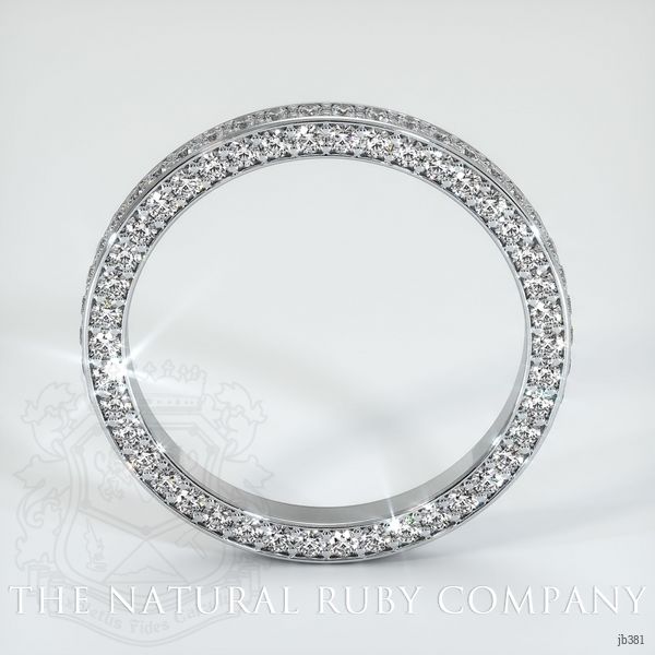 14K White Gold Diamond Eternity Wedding Band