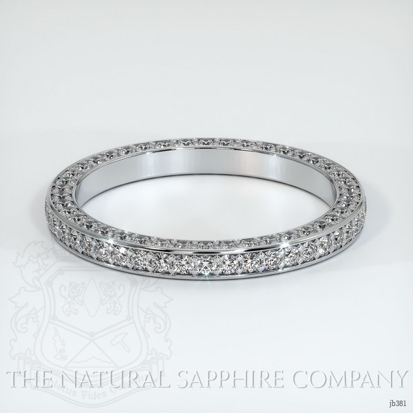 18K White Gold Diamond Eternity Wedding Band