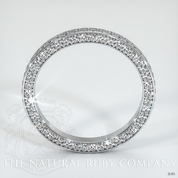 18K White Gold Diamond Eternity Wedding Band