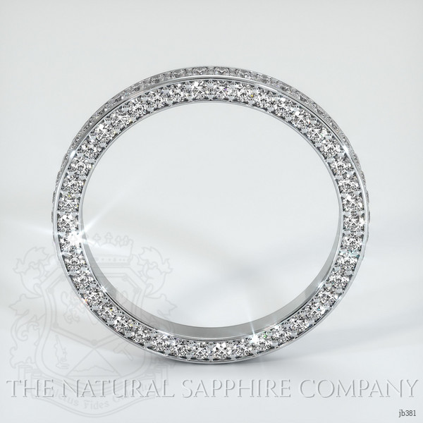 18K White Gold Diamond Eternity Wedding Band