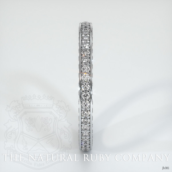 18K White Gold Diamond Eternity Wedding Band