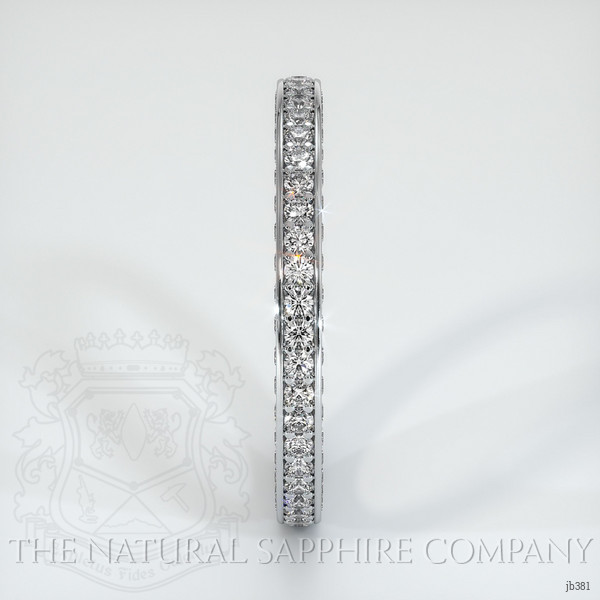 18K White Gold Diamond Eternity Wedding Band