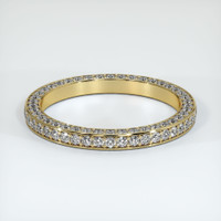 14K Yellow Gold Diamond Eternity Wedding Band Video