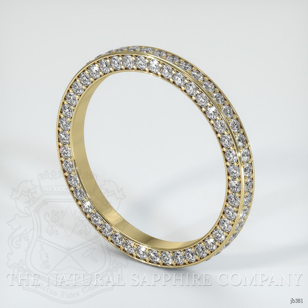 14K Yellow Gold Diamond Eternity Wedding Band