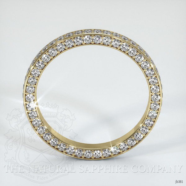 14K Yellow Gold Diamond Eternity Wedding Band